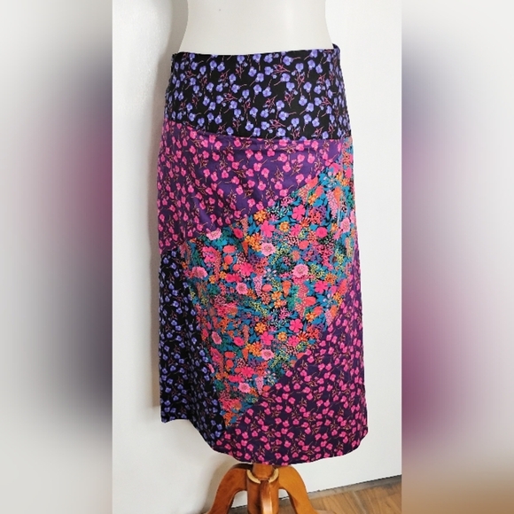 J. CREW LIBERTY HOUSE COTTON PATCHWORK SKIRT - Picture 1 of 12